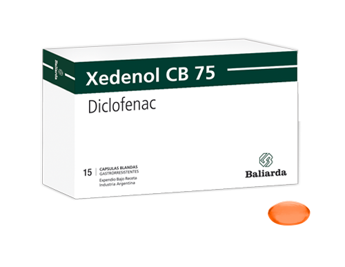 Xedenol CB_75_10.png Xedenol CB 75 Diclofenac aine Analgésico antiinflamatorio artritis Artrosis columna Diclofenac dolor agudo espalda golpe hombro mano rodilla tobillo trauma Xedenol CB